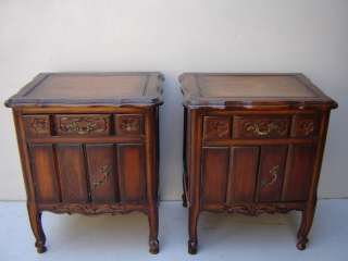 AMAZING PAIR OF COUNTRY FRENCH NIGHSTANDS # as/1097  