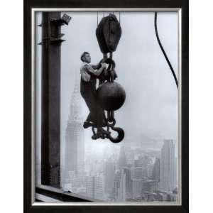  Construction Worker on the Empire State Building Framed 