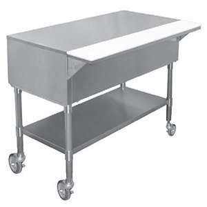  APW PWT 5S 22 1/2 x 79 Mobile Stainless Steel Work Top 