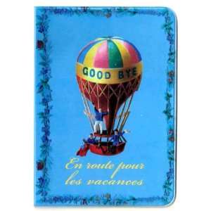 Hot Air Balloon Good Bye en route pour les vacances Passport Cover 