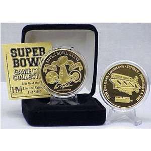  24Kt Gold Super Bowl Xxxvi Flip Coin: Sports & Outdoors