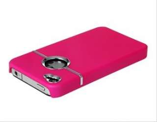 New Pink Shiny Plastic Protective Case skin cover for iPhone 4S  