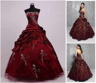 New Popular Quinceanera Masquerade Wedding Dress Prom Ball Gown Size 