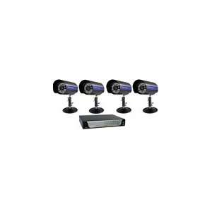  Complete CCTV 4 Channel DVR Video Security System Package 