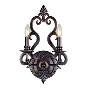  World Imports Lighting 6092 54 2 Light Wall Sconce, Oxide 