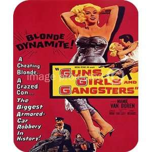  Vintage Movie Guns Girls and Gangsters MOUSE PAD Office 