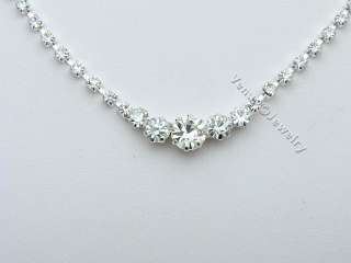 Bridal Swarovski Crystal Necklace Earrings set 1241  