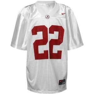 Nike Alabama Crimson Tide Youth #22 Replica Football Jersey   White 