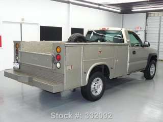   13K 2002 CHEVY SILVERADO 2500 REG CAB SERVICE/UTILITY 13K  