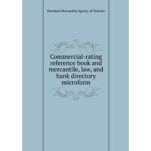  Commercial rating reference book and mercantile, law, and bank 