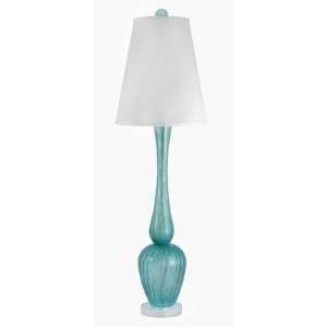   315 Glass Hand Blown Venetian Table Lamp in Blue 