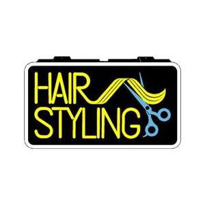 Hair Styling Backlit Sign 13 x 24