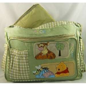  Disney Pooh and Friends Solid Sage Diaper bag Baby