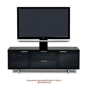   Cabinet for 50 73 inch Screens (Black Stained Oak) Furniture & Decor