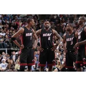 Miami Heat v Dallas Mavericks Dwyane Wade, Chris Bosh, LeBron James 