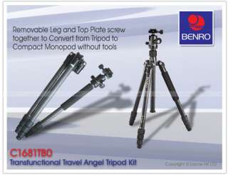 Benro C1681TB0 Travel Angel Tripod Kit C1681 +B0 #T027 6931747375349 
