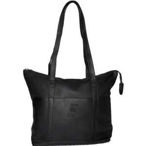  NBA Pangea Black Leather Womens Tote Handbag: Sports 