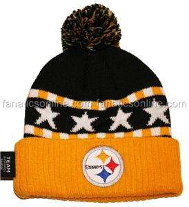 Pittsburgh Steelers Baby to 3 Year Toddler Knit Beanie Hat Cap w/ Pom 