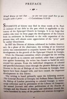 THE EPISCOPAL CHURCH IN GEORGIA 1733 1957 By Henry Thompson Malone 