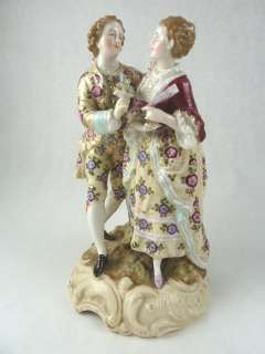   PORCELAIN FIGURINE*VOLKSTEDT GERMANY YOUNG COUPLE COURTING  