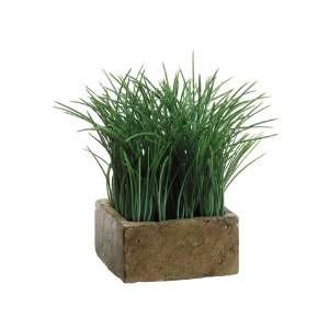  Faux 7H Grass in Square Container Green (Pack of 6) Patio 