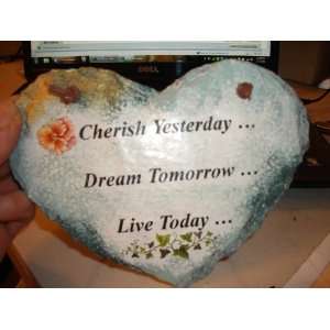   Tomorrow. Live Today. Inspirational Wall Plaque 