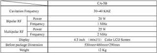   New Cavitation + RF(Bipolar+ Tripolar+ Multipolar) LUNA V PLUS  