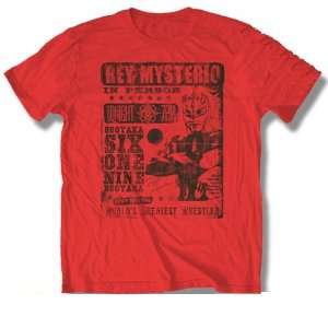  Hybrid WWE Wrestling Rey Mysterio Red Poster T Shirt 