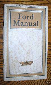 1915 1916 1917 1918 1919 Ford Model T Car & Truck Owners/Operator 