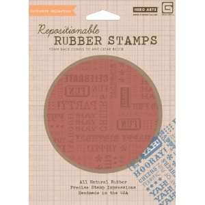  Hero Arts Rubber Stamps Life of the Party Words Cling 