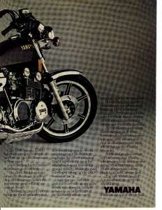1980 Yamaha Motorcycle ad ~ The XS850 Special  