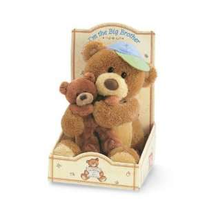  Gund Im the Big Brother Plush Bear Holding Baby: Toys 