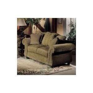  Loveseat Sofa Paris Collection in Olive Fabric