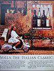 1989 lady on motor bike bolla italian wine vintage ad