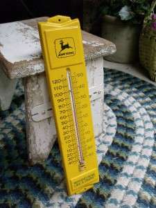 Nice Vintage John Deere Wall Mount Thermometer Works Great!  