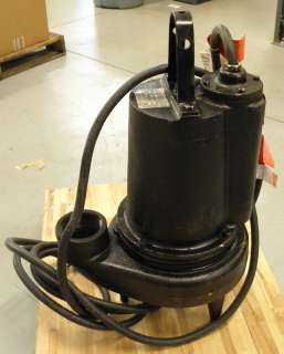 Dayton 3 Phase Cast Iron Submersible Sewage Pump, 3 HP, 240/480 V, 12 