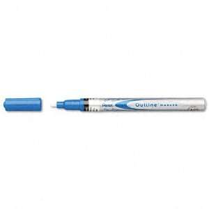  Pentel  Outline Marker, Medium Point, Blue    Sold as 2 