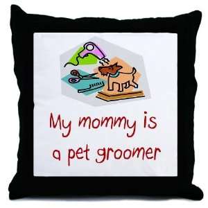 Pet Groomer Baby Throw Pillow by 