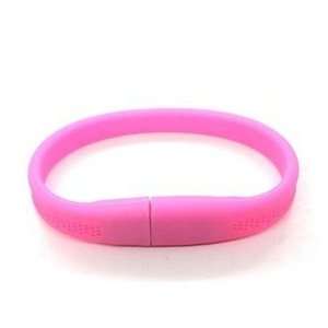  2GB Wrist Band USB 2.0 Flash Drive (Pink) Electronics