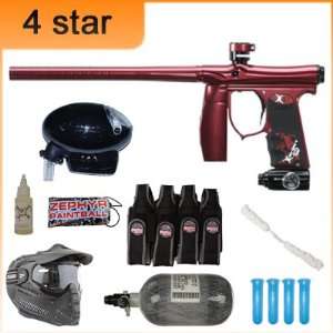  Invert Mini 4 Star Nitro Paintball Gun Package   Polished 
