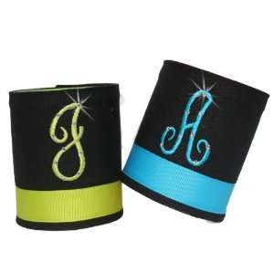  Monogrammed Koozies with Rhinestone Accents Everything 