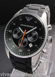 Emporio Armani AR 5858 Black Dial Watch 1Year Warranty  