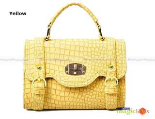 Women Fashion Crocodile Skin Pattern Shoulder Bag #492  