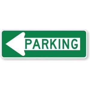  Parking (with Left Arrow) Diamond Grade Sign, 36 x 12 