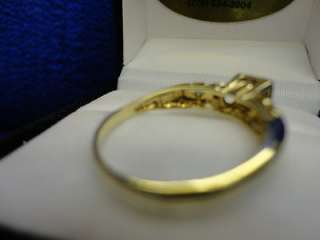 VINTAGE 10K YELLOW GOLD DIAMOND (1/16 CT TW) ENGAGEMENT RING, SIZE 7 