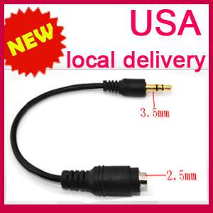 5mm to 2.5mm STEREO HEADSET HEADPHONE ADAPTER cable  