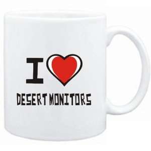    Mug White I love Desert Monitors  Animals
