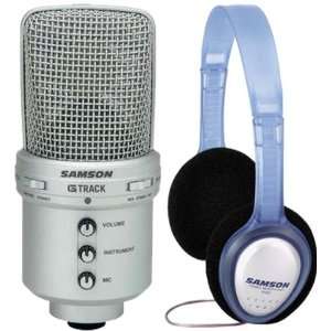  Samson Technologies G TRACK USB CONDENSER MICROPHONE WITH 