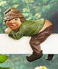 funny mooning fence gate gnome yard lawn garden outdoor buy