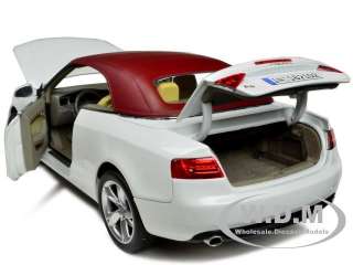 2009 AUDI A5 CONVERTIBLE WHITE 1:18 DIECAST MODEL CAR BY NOREV 188351 
